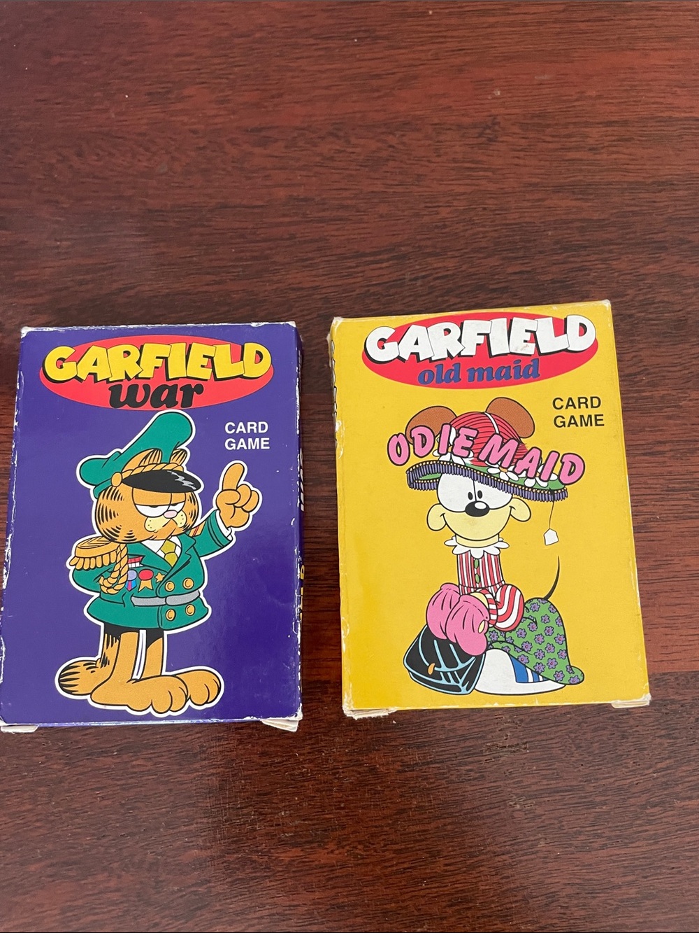 VNT Garfield Card Games Set - Garfield War & Garfield Old Maid -